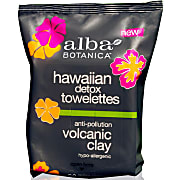 Alba Botanica Hawaiian Detox Volcanic Clay Towelettes (30 wipes)