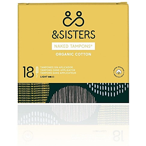 &Sisters Naked Tampons - Light / Regular (18 pack)