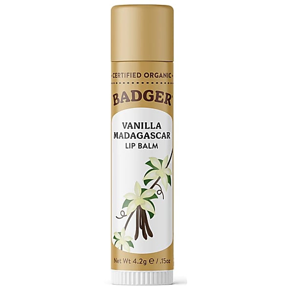 Badger Certified Organic Lip Balm Sticks (Vanilla Madagascar)