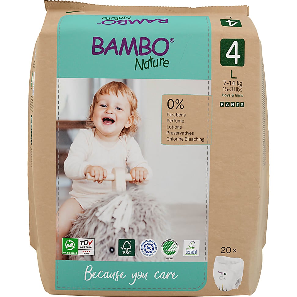 Bambo Nature Training Pants - Size 4 - Pack of 20