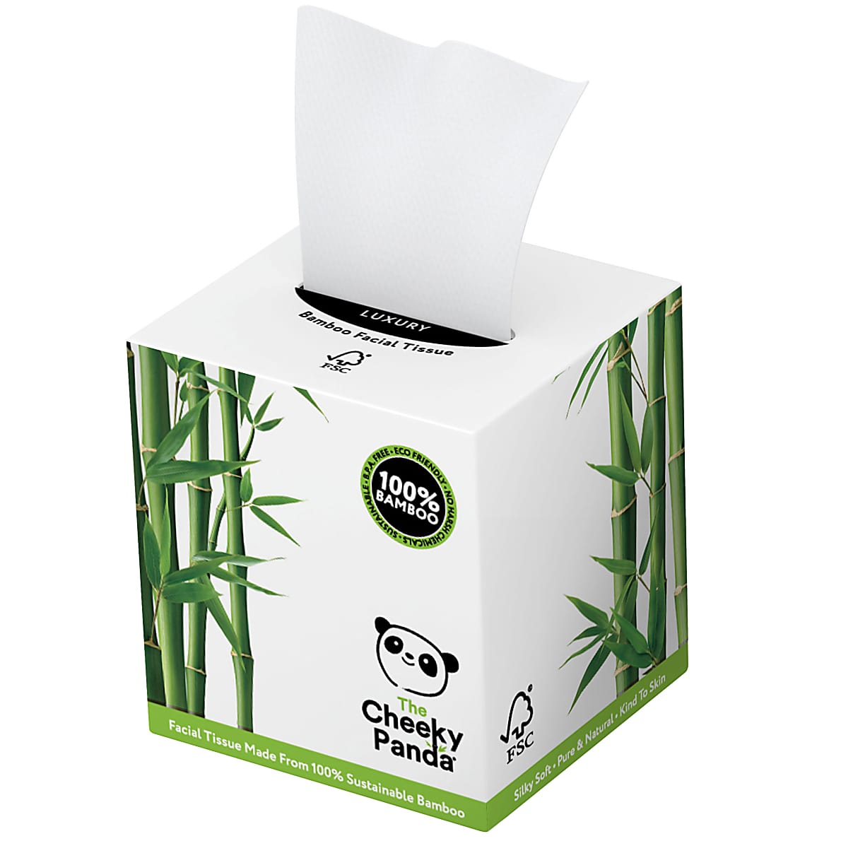 Cheeky Panda Bamboo Luxury Facial Tissues - Box Of 56