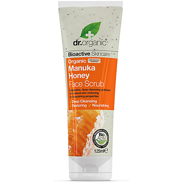 Photos - Facial / Body Cleansing Product Dr Organic Manuka Honey Face Scrub DROMNKAFCCREAM