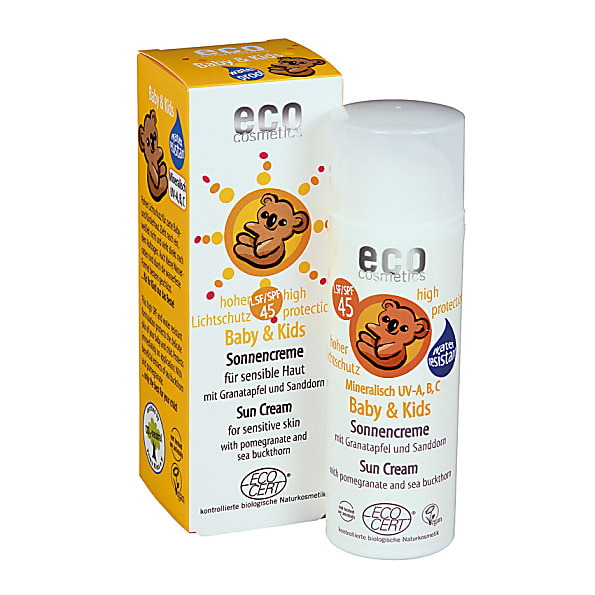 Photos - Sun Skin Care ECO Cosmetics Baby Sun Cream SPF45 ECOCOSSUNBABYLSF45 