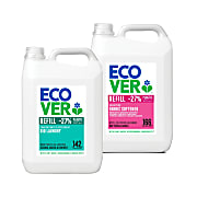 Ecover Concentrated Bio Laundry Liquid & Fabric Softener 5L Mixed Bundle