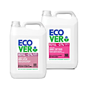 Ecover Fabric Softener & Delicate Laundry Liquid 5L Mixed Bundle