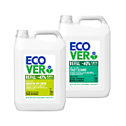 Ecover Lemon & Aloe Washing Up Liquid & Pine Toilet Cleaner 5L Mixed Bundle