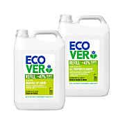 Ecover Lemon & Aloe Washing Up Liquid & All Purpose Cleaner 5L Mixed Bundle