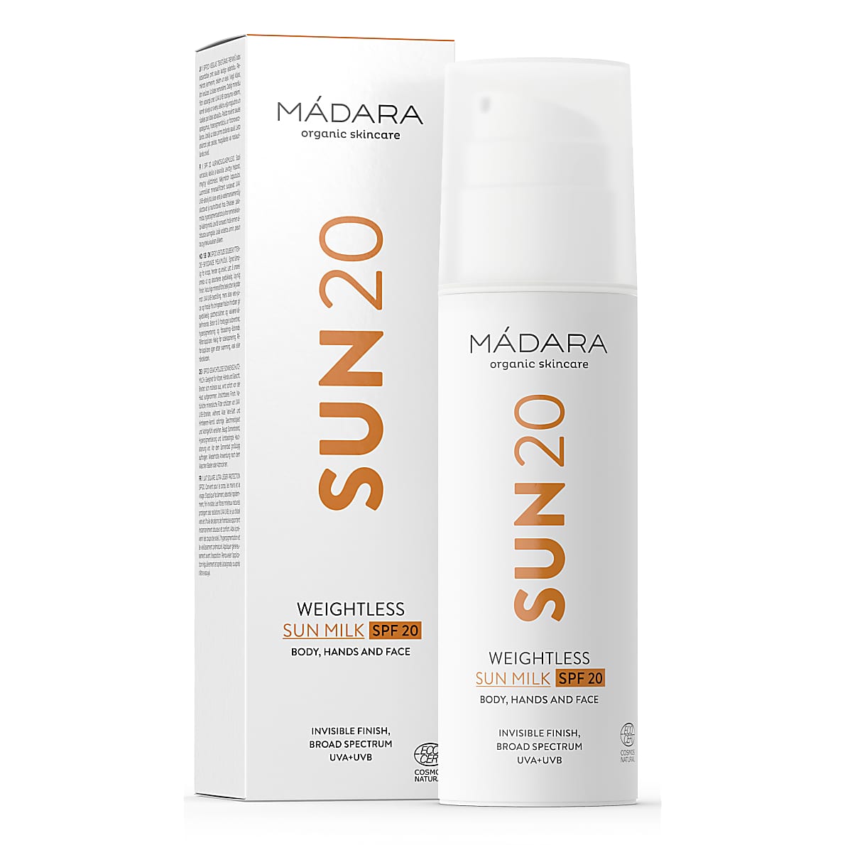 madara weightless sun milk spf20