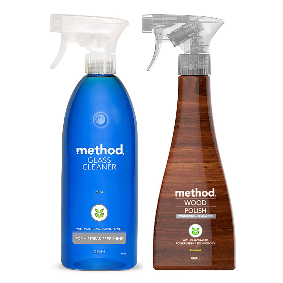 Method Glass Cleaner & Wood Polish Bundle