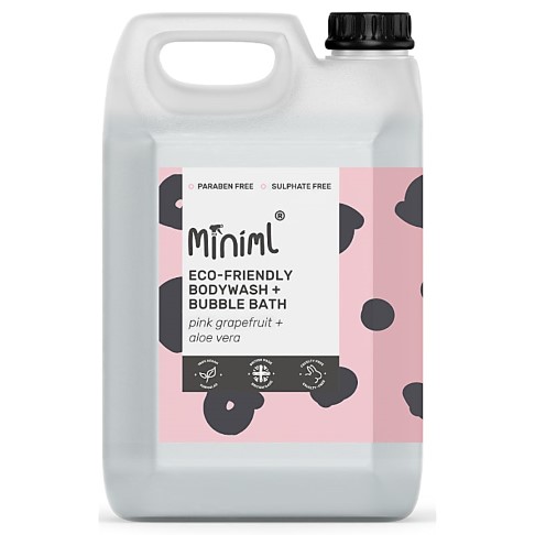 Miniml Pink Grapefruit & Aloe Vera Bodywash & Bubblebath - 5L