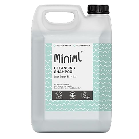 Miniml Cleansing Hair Shampoo- Tea Tree & Mint 5L