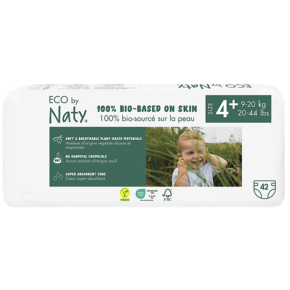 ECO by Naty Nappies: Size 4+ Economy Pack