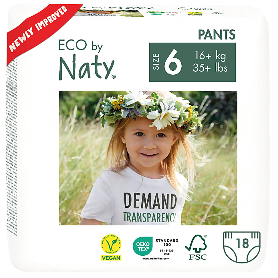 ECO by Naty Pull Up Pants: Size 6 X-Large