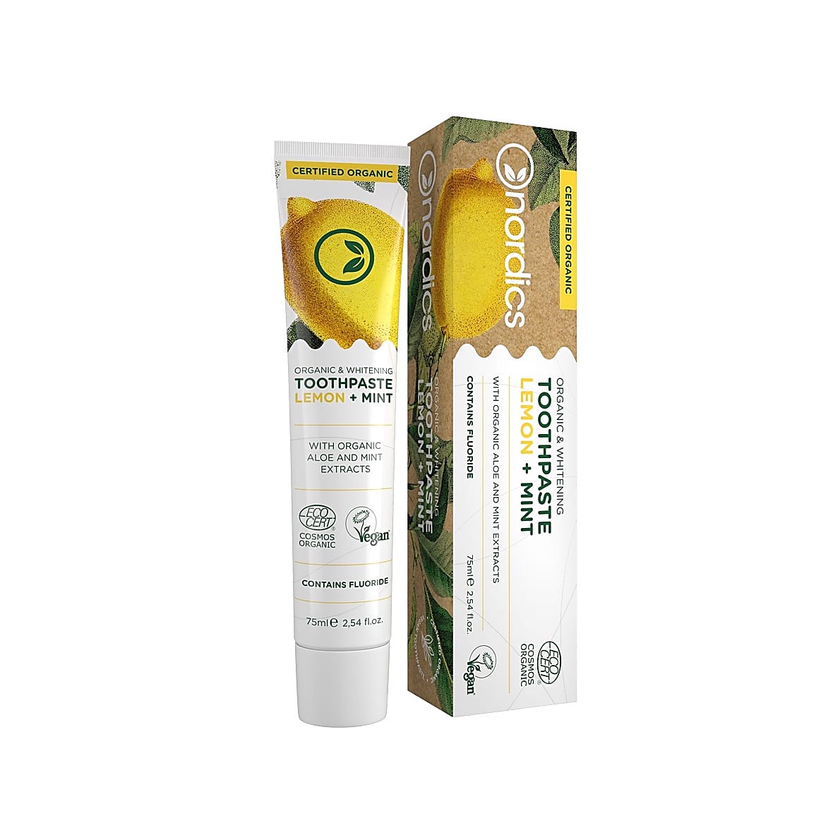 Nordics Whitening Toothpaste Lemon Mint 75ml