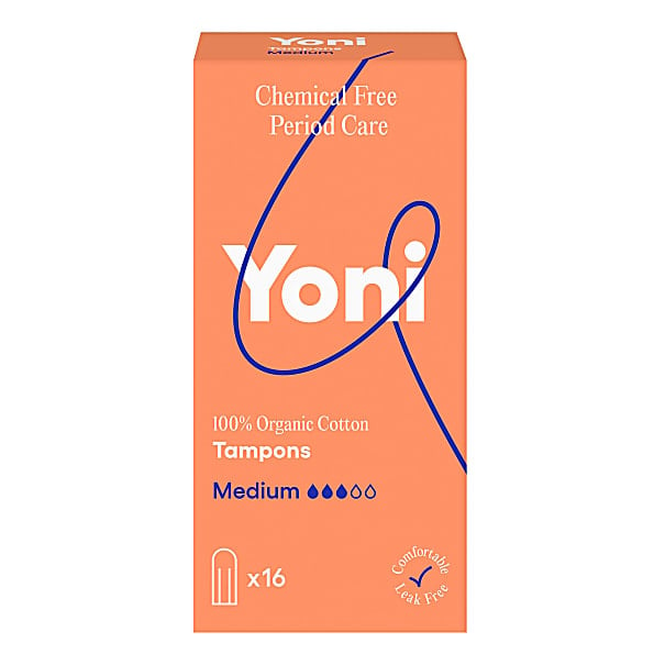 Yoni Organic Cotton Tampons Medium (16)